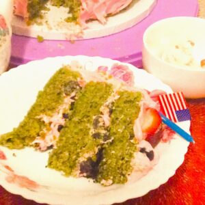ALL-AMERICAN BIRTHDAY CAKE SLICE