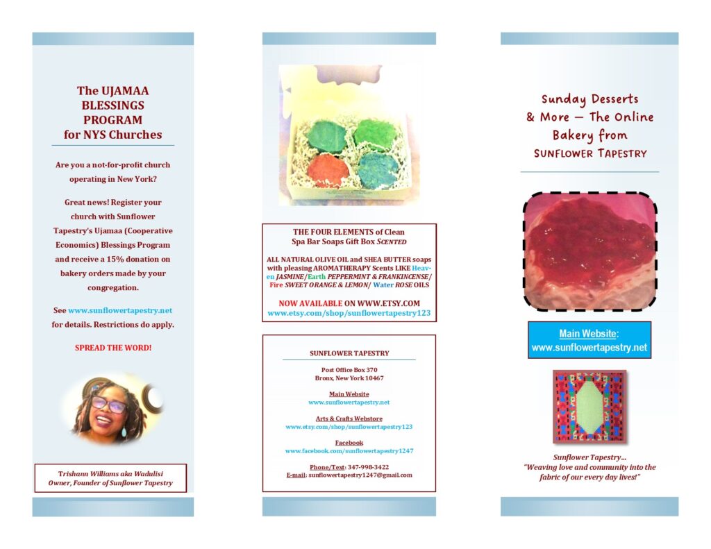 PROGRAM BROCHURE - PAGE ONE